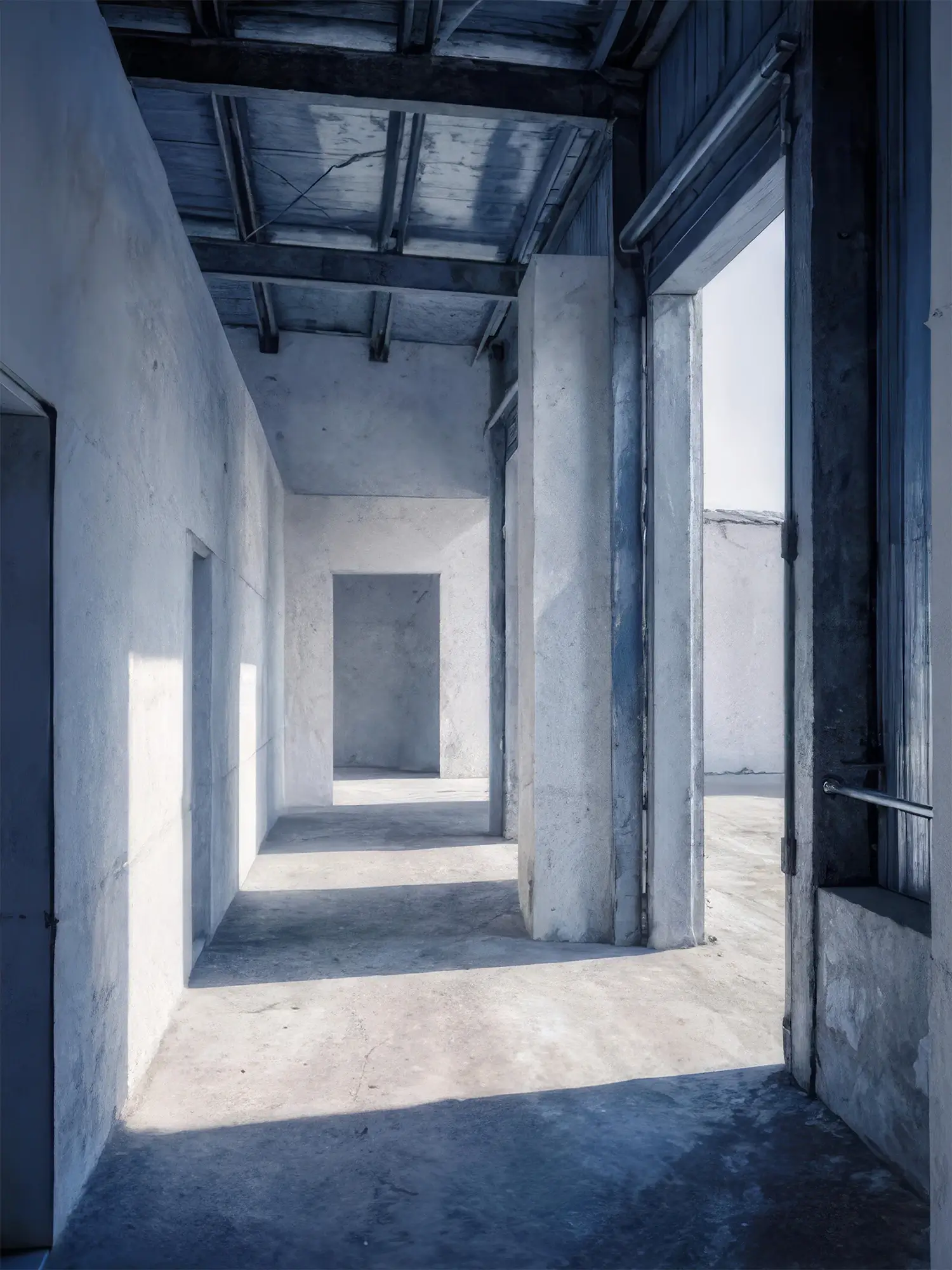 Through the rooms