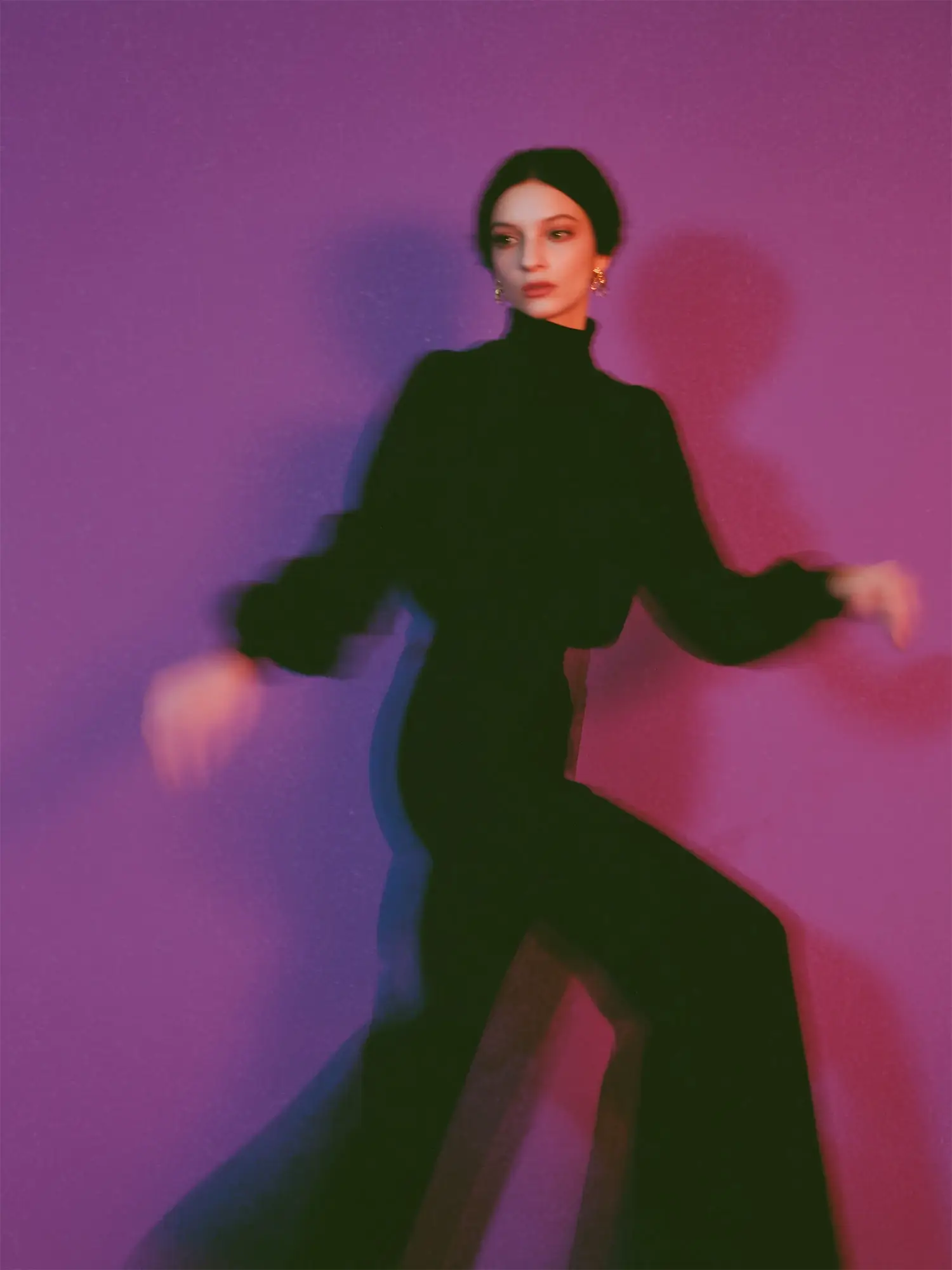 In motion